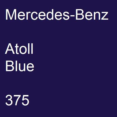 Mercedes-Benz, Atoll Blue, 375.